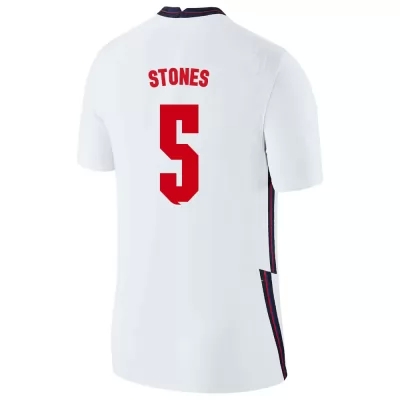 Női Angol labdarúgó-válogatott John Stones #5 Hazai Fehér 2021 Mez Póló Ing
