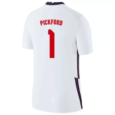 Gyermek Angol labdarúgó-válogatott Jordan Pickford #1 Hazai Fehér 2021 Mez Póló Ing