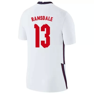 Női Angol labdarúgó-válogatott Aaron Ramsdale #13 Hazai Fehér 2021 Mez Póló Ing