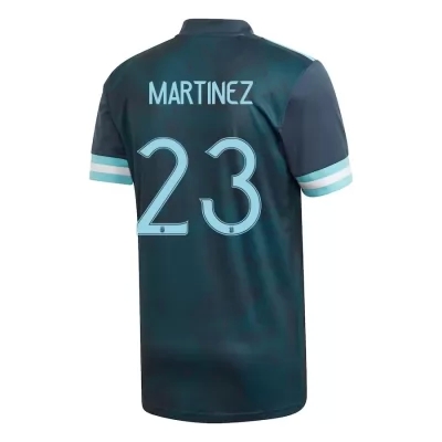 Gyermek Argentin labdarúgó-válogatott Emiliano Martinez #23 Idegenbeli Sötétkék 2021 Mez Póló Ing