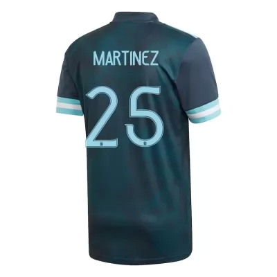 Női Argentin labdarúgó-válogatott Lisandro Martinez #25 Idegenbeli Sötétkék 2021 Mez Póló Ing