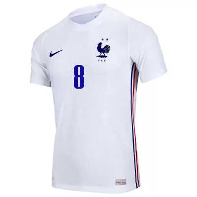 Női Francia labdarúgó-válogatott Thomas Lemar #8 Idegenbeli Fehér 2021 Mez Póló Ing