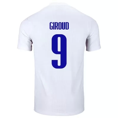 Női Francia labdarúgó-válogatott Olivier Giroud #9 Idegenbeli Fehér 2021 Mez Póló Ing