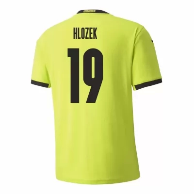 Női Cseh labdarúgó-válogatott Adam Hlozek #19 Idegenbeli Világos zöld 2021 Mez Póló Ing