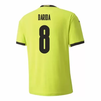 Női Cseh labdarúgó-válogatott Vladimir Darida #8 Idegenbeli Világos zöld 2021 Mez Póló Ing