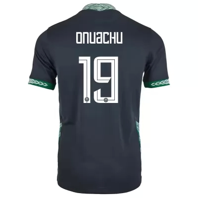 Gyermek Nigériai labdarúgó-válogatott Paul Onuachu #19 Idegenbeli Fekete 2021 Mez Póló Ing