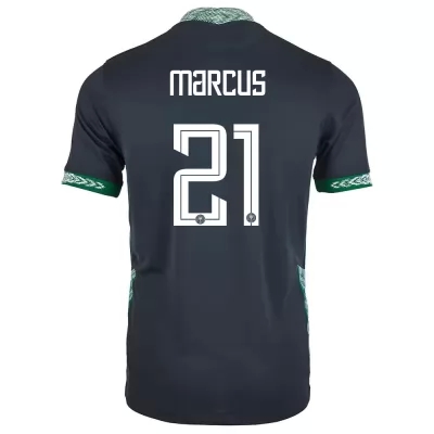 Gyermek Nigériai labdarúgó-válogatott Abraham Marcus #21 Idegenbeli Fekete 2021 Mez Póló Ing