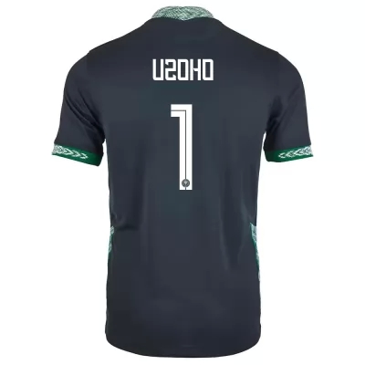 Gyermek Nigériai labdarúgó-válogatott Francis Uzoho #1 Idegenbeli Fekete 2021 Mez Póló Ing