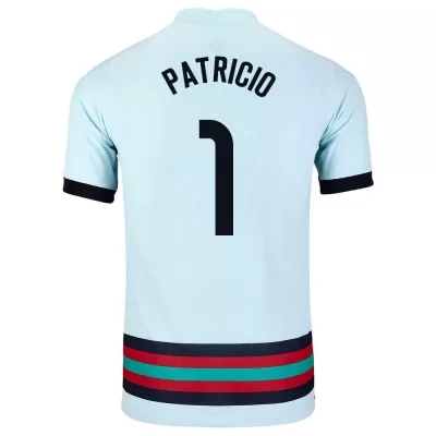 Férfi Portugál labdarúgó-válogatott Rui Patricio #1 Idegenbeli Világoskék 2021 Mez Póló Ing