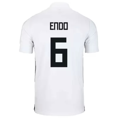 Női Japán labdarúgó-válogatott Wataru Endo #6 Idegenbeli Fehér 2021 Mez Póló Ing