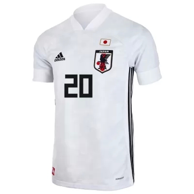 Női Japán labdarúgó-válogatott Ko Itakura #20 Idegenbeli Fehér 2021 Mez Póló Ing