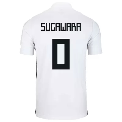 Gyermek Japán labdarúgó-válogatott Yukinari Sugawara #0 Idegenbeli Fehér 2021 Mez Póló Ing