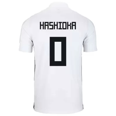 Férfi Japán labdarúgó-válogatott Daiki Hashioka #0 Idegenbeli Fehér 2021 Mez Póló Ing