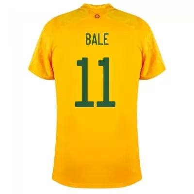 Női Walesi labdarúgó-válogatott Gareth Bale #11 Idegenbeli Sárga 2021 Mez Póló Ing