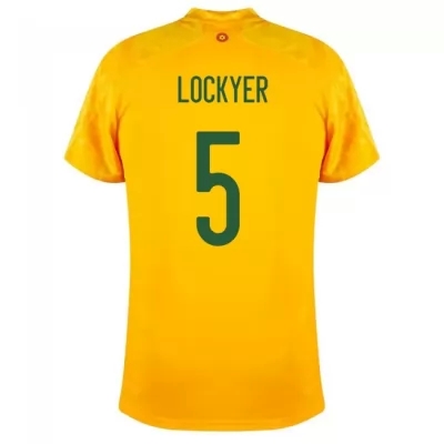Női Walesi labdarúgó-válogatott Tom Lockyer #5 Idegenbeli Sárga 2021 Mez Póló Ing