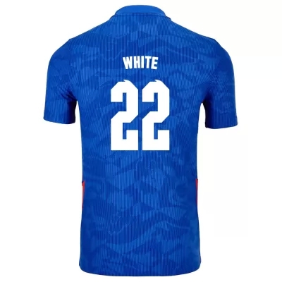 Gyermek Angol labdarúgó-válogatott Ben White #22 Idegenbeli Kék 2021 Mez Póló Ing