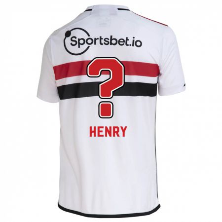 Kandiny Gyermek Thierry Henry #0 Fehér Hazai Jersey 2023/24 Mez Póló Ing