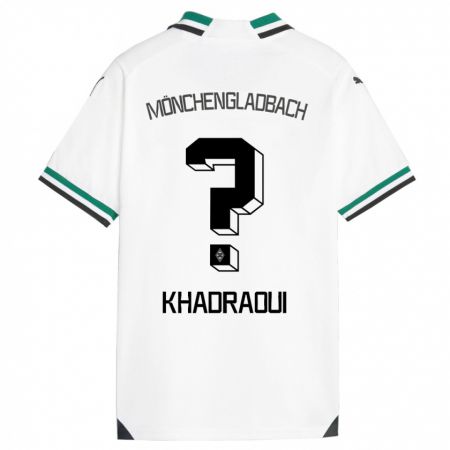 Kandiny Gyermek Elias Khadraoui #0 Fehér Zöld Hazai Jersey 2023/24 Mez Póló Ing