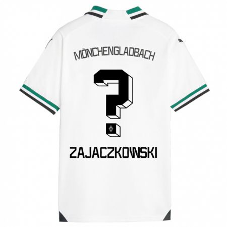 Kandiny Gyermek Vincent Zajaczkowski #0 Fehér Zöld Hazai Jersey 2023/24 Mez Póló Ing