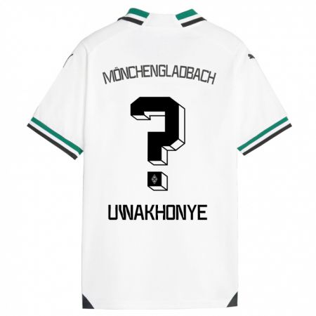 Kandiny Gyermek Josiah Uwakhonye #0 Fehér Zöld Hazai Jersey 2023/24 Mez Póló Ing