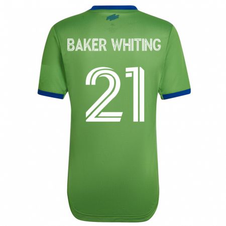 Kandiny Gyermek Reed Baker-Whiting #21 Zöld Hazai Jersey 2023/24 Mez Póló Ing
