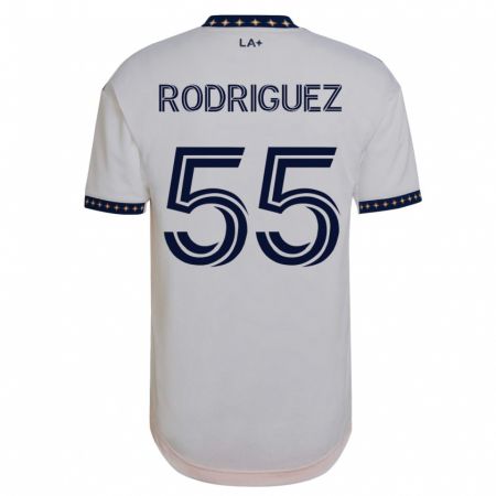 Kandiny Gyermek Diego Rodriguez #55 Fehér Hazai Jersey 2023/24 Mez Póló Ing