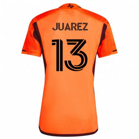 Kandiny Gyermek Jathan Juarez #13 Narancs Hazai Jersey 2023/24 Mez Póló Ing