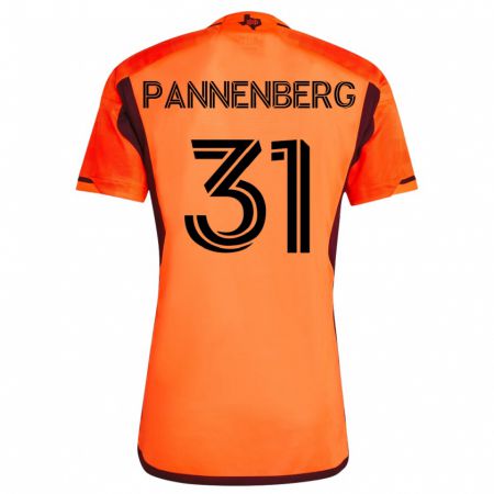Kandiny Gyermek Andrew Pannenberg #31 Narancs Hazai Jersey 2023/24 Mez Póló Ing