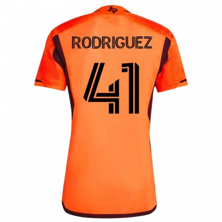 Kandiny Gyermek Sebastian Rodriguez #41 Narancs Hazai Jersey 2023/24 Mez Póló Ing