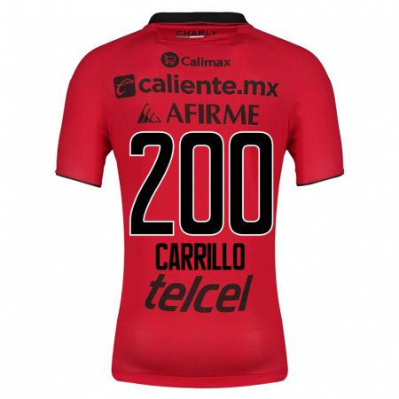 Kandiny Gyermek Manuel Carrillo #200 Piros Hazai Jersey 2023/24 Mez Póló Ing