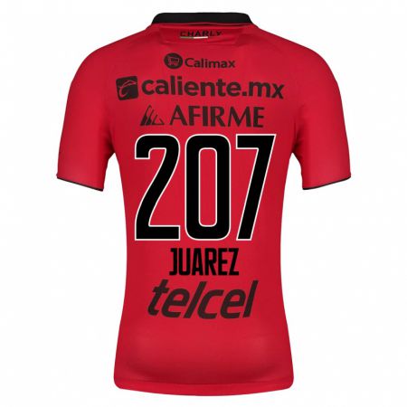 Kandiny Gyermek José Juárez #207 Piros Hazai Jersey 2023/24 Mez Póló Ing