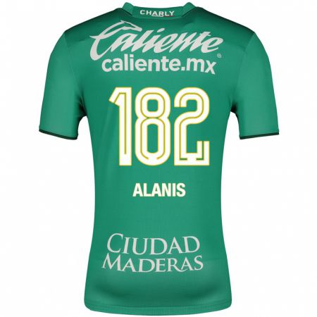 Kandiny Gyermek Alejandro Alanís #182 Zöld Hazai Jersey 2023/24 Mez Póló Ing
