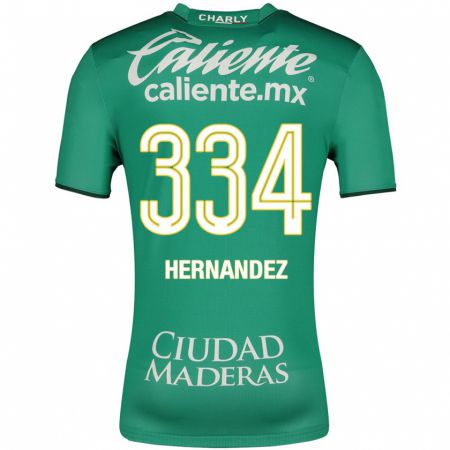 Kandiny Gyermek Alan Hernández #334 Zöld Hazai Jersey 2023/24 Mez Póló Ing