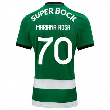 Kandiny Gyermek Mariana Silva Pinto Vilaça Da Rosa #70 Zöld Hazai Jersey 2023/24 Mez Póló Ing