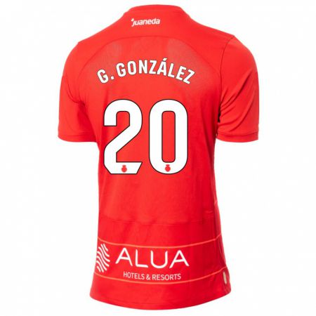 Kandiny Gyermek Giovanni González #20 Piros Hazai Jersey 2023/24 Mez Póló Ing