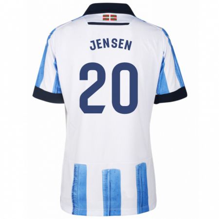 Kandiny Gyermek Synne Jensen #20 Kék Fehér Hazai Jersey 2023/24 Mez Póló Ing