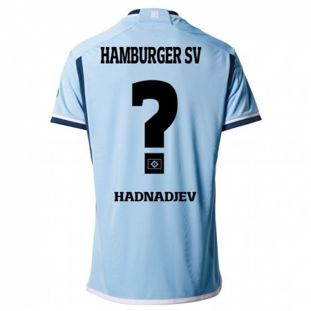 Kandiny Gyermek Marko Hadnadjev #0 Kék Idegenbeli Jersey 2023/24 Mez Póló Ing