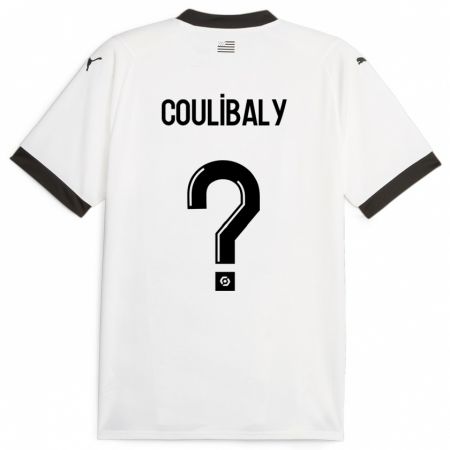 Kandiny Gyermek Joël Coulibaly #0 Fehér Idegenbeli Jersey 2023/24 Mez Póló Ing