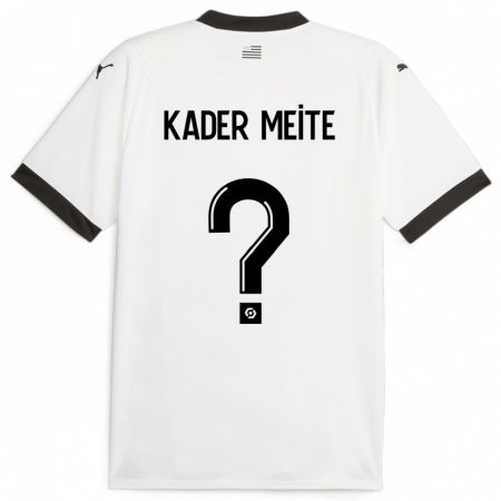 Kandiny Gyermek Mohamed Kader Meïté #0 Fehér Idegenbeli Jersey 2023/24 Mez Póló Ing