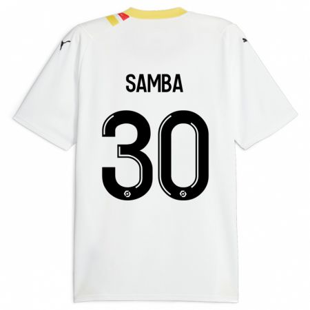 Kandiny Gyermek Brice Samba #30 Fekete Idegenbeli Jersey 2023/24 Mez Póló Ing