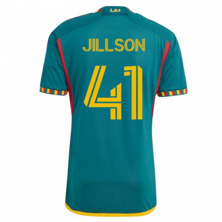 Kandiny Gyermek Simon Jillson #41 Zöld Idegenbeli Jersey 2023/24 Mez Póló Ing