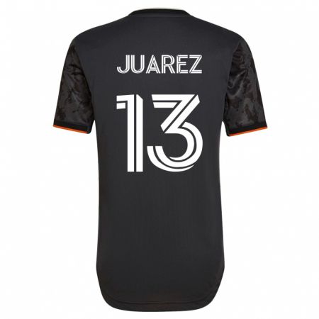 Kandiny Gyermek Jathan Juarez #13 Fekete Idegenbeli Jersey 2023/24 Mez Póló Ing