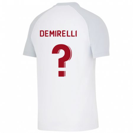 Kandiny Gyermek Ahmet Demirelli #0 Fehér Idegenbeli Jersey 2023/24 Mez Póló Ing