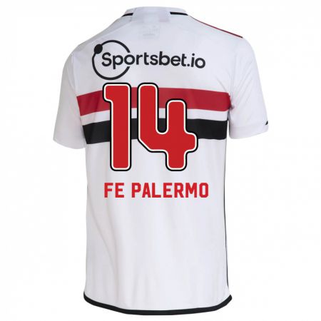 Kandiny Férfi Fe Palermo #14 Fehér Hazai Jersey 2023/24 Mez Póló Ing