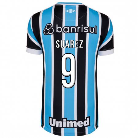 Kandiny Férfi Luis Suárez #9 Kék Hazai Jersey 2023/24 Mez Póló Ing