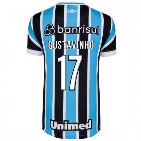 Kandiny Férfi Gustavinho #17 Kék Hazai Jersey 2023/24 Mez Póló Ing