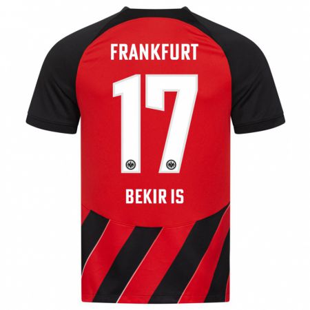 Kandiny Férfi Eba Bekir Is #17 Piros Fekete Hazai Jersey 2023/24 Mez Póló Ing