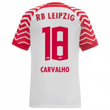 Kandiny Férfi Fábio Carvalho #18 Fehér Hazai Jersey 2023/24 Mez Póló Ing