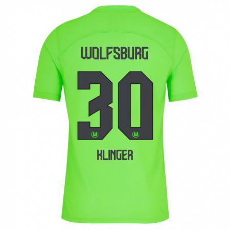 Kandiny Férfi Niklas Klinger #30 Zöld Hazai Jersey 2023/24 Mez Póló Ing