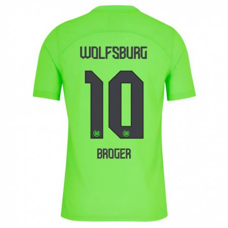Kandiny Férfi Bennit Bröger #10 Zöld Hazai Jersey 2023/24 Mez Póló Ing
